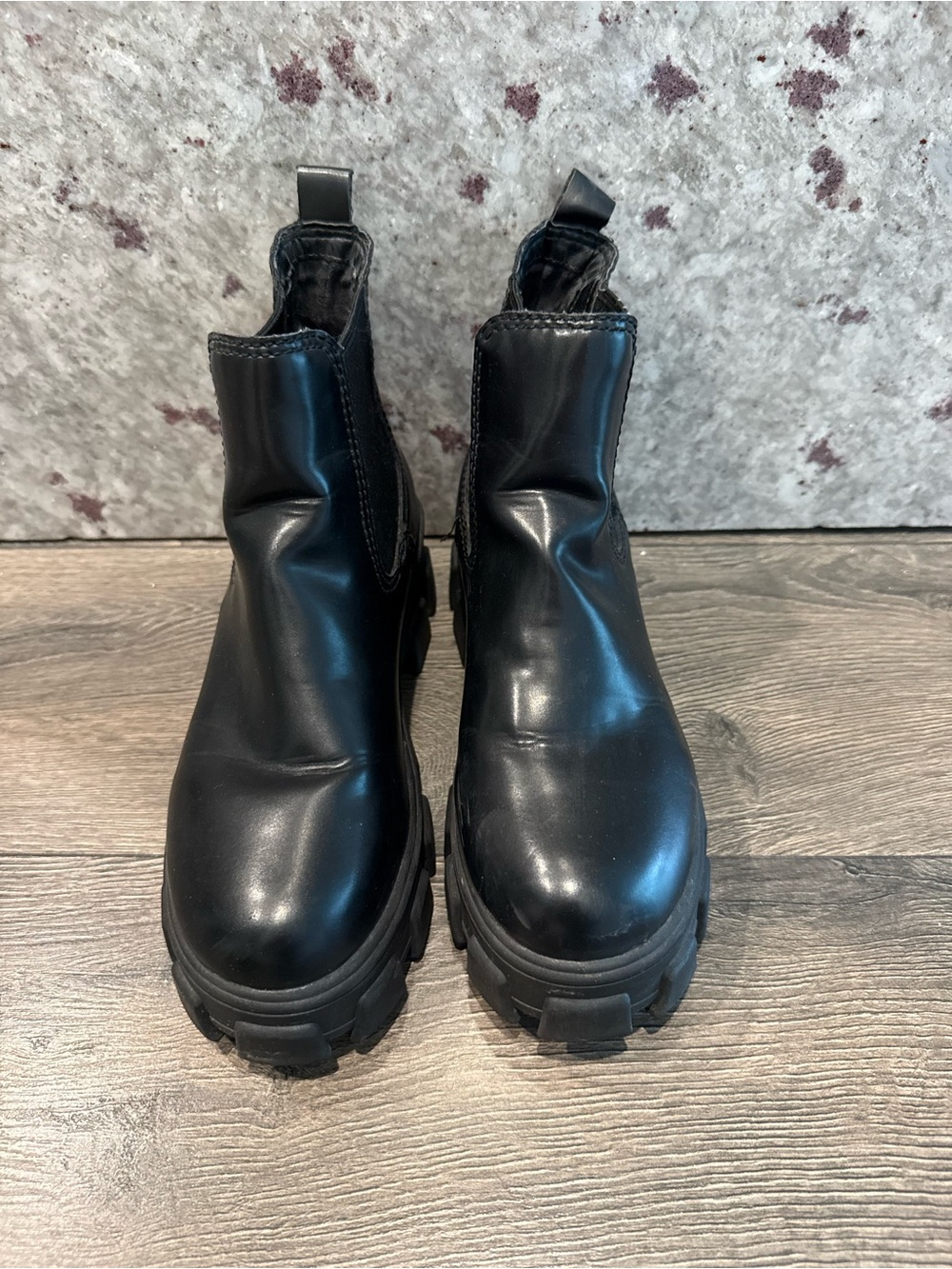 Circus by Sam Edelman Black Chunky Chelsea Booties